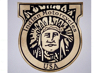 Indian Motorcycles Chief tan 10 inch back patch